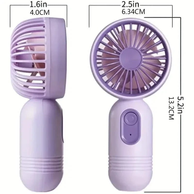 USB Rechargeable Mini Portable Fan with 3 Speeds Outdoor Recreation - Tophatter Daily Deals