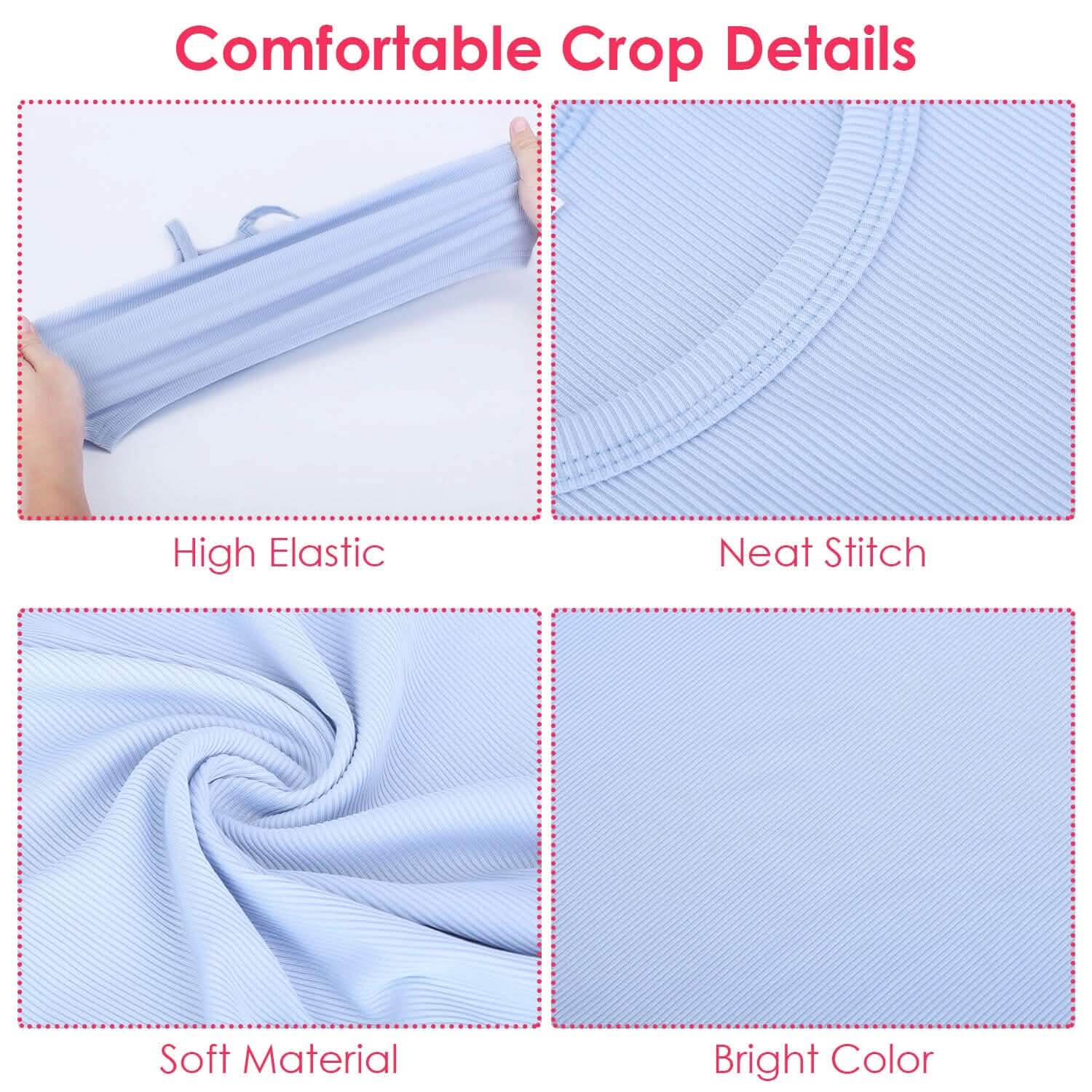 3-Pack: Women Crop Basic Tank Top Ribbed Knit Sleeveless Women's Tops - Tophatter Daily Deals