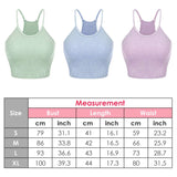 3-Pack: Women Crop Basic Tank Top Ribbed Knit Sleeveless Women's Tops - Tophatter Daily Deals