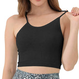 3-Pack: Women Crop Basic Tank Top Ribbed Knit Sleeveless Women's Tops - Tophatter Daily Deals