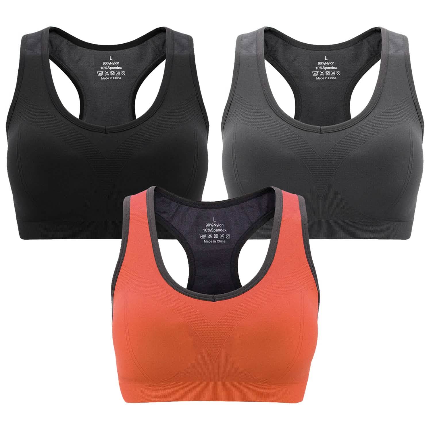 3-Pack: Women Padded Sports Bras B Women's Lingerie - Tophatter Daily Deals