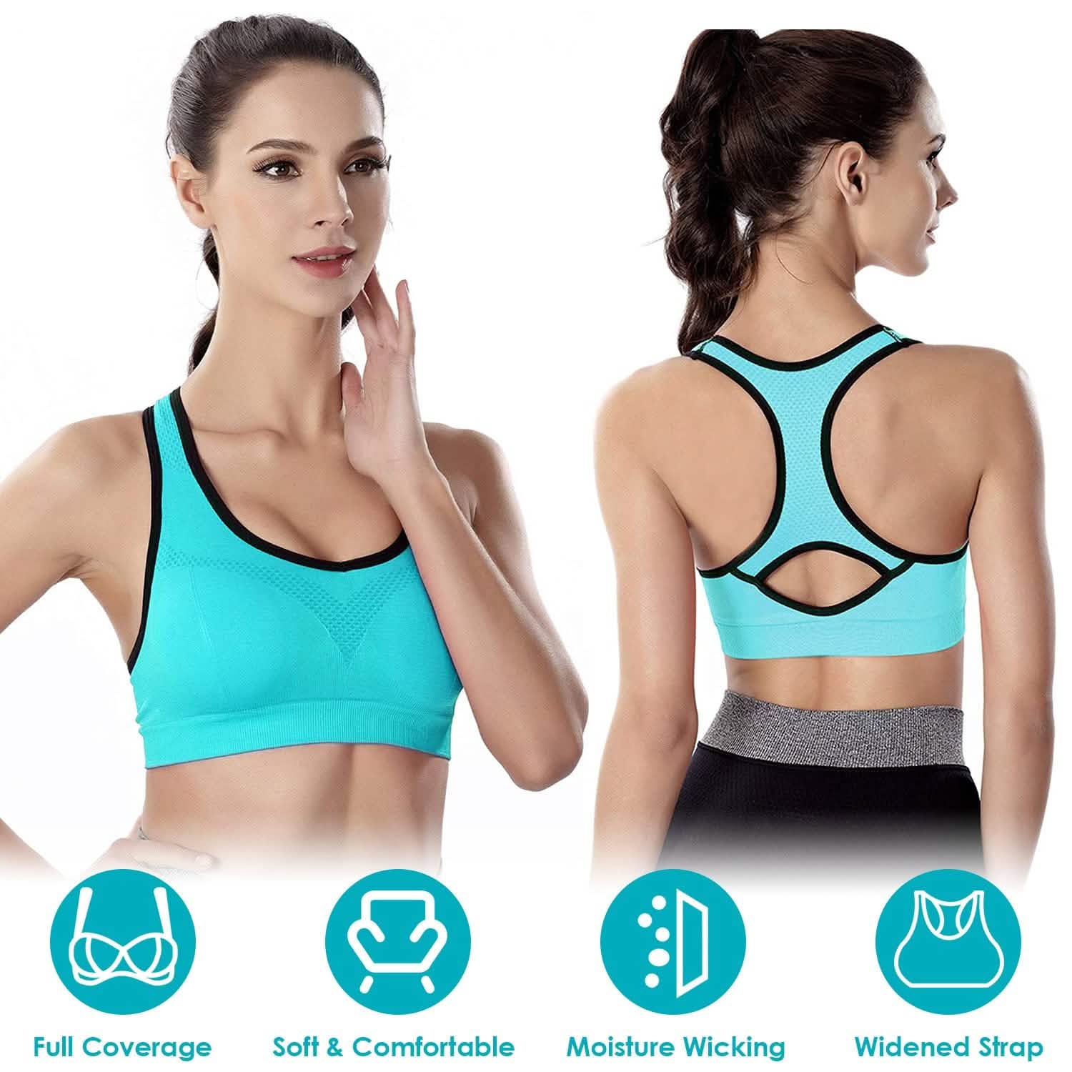 3-Pack: Women Padded Sports Bras Women's Lingerie - Tophatter Daily Deals