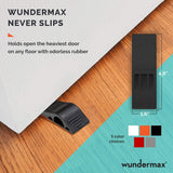 3-Pack: Wundermax Rubber Security Door Stoppers Home Improvement - Tophatter Daily Deals