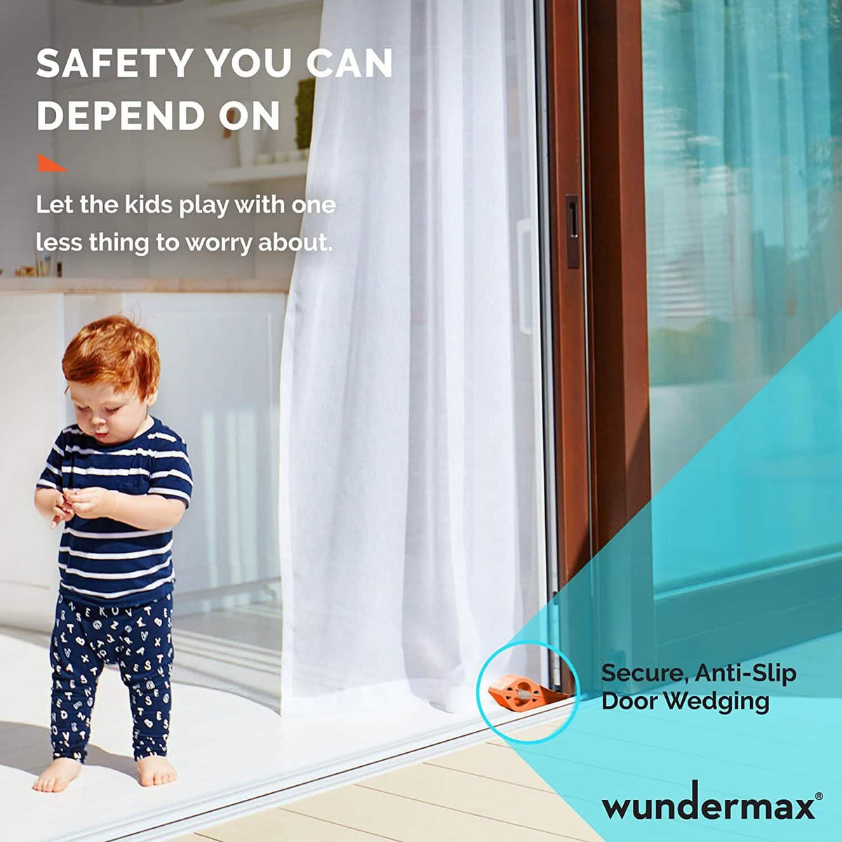3-Pack: Wundermax Rubber Security Door Stoppers Home Improvement - Tophatter Daily Deals