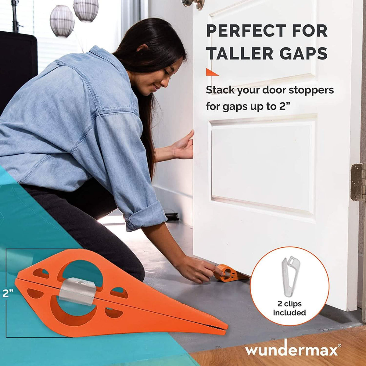 3-Pack: Wundermax Rubber Security Door Stoppers Home Improvement - Tophatter Daily Deals