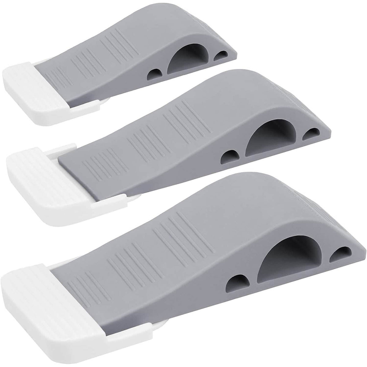 3-Pack: Wundermax Rubber Security Door Stoppers Gray Home Improvement - Tophatter Daily Deals