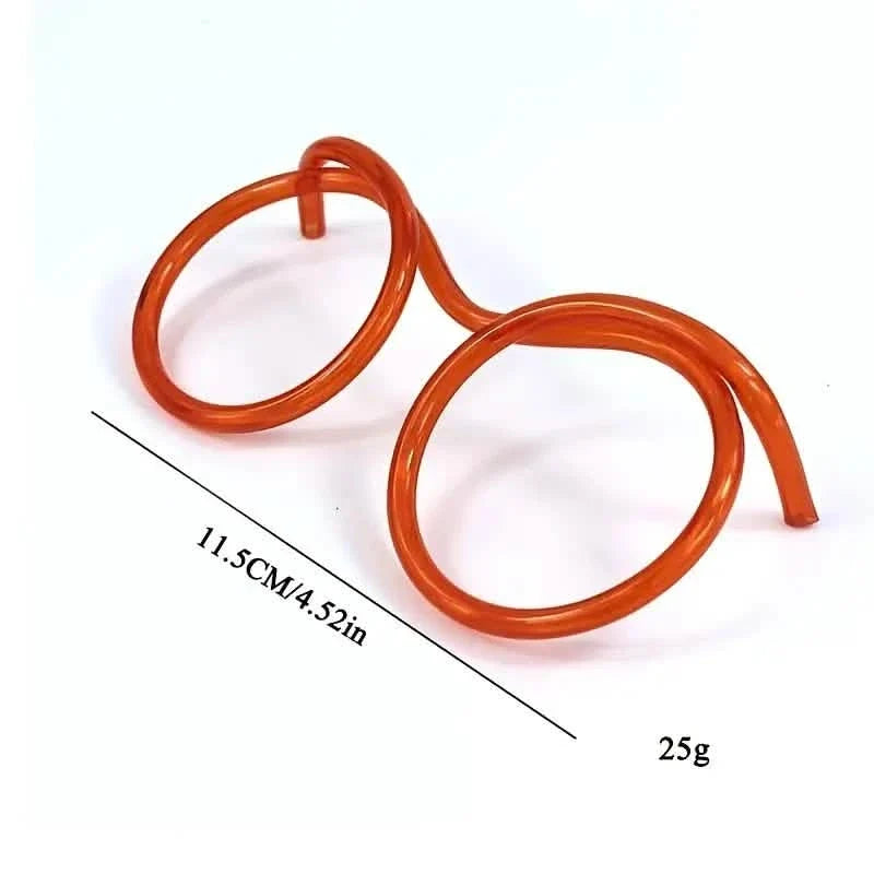 3-Pack: Creative Fun Glasses Straw Crazy Funny Art Straw Wine & Dining - Tophatter Daily Deals