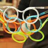 3-Pack: Creative Fun Glasses Straw Crazy Funny Art Straw Wine & Dining - Tophatter Daily Deals