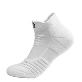 3-Pair: Men's Thick Towel Bottom Breathable Sweat-absorbent Outdoor Sports Running Socks Elite Basketball Sports Socks Short White Men's Socks - Tophatter Daily Deals