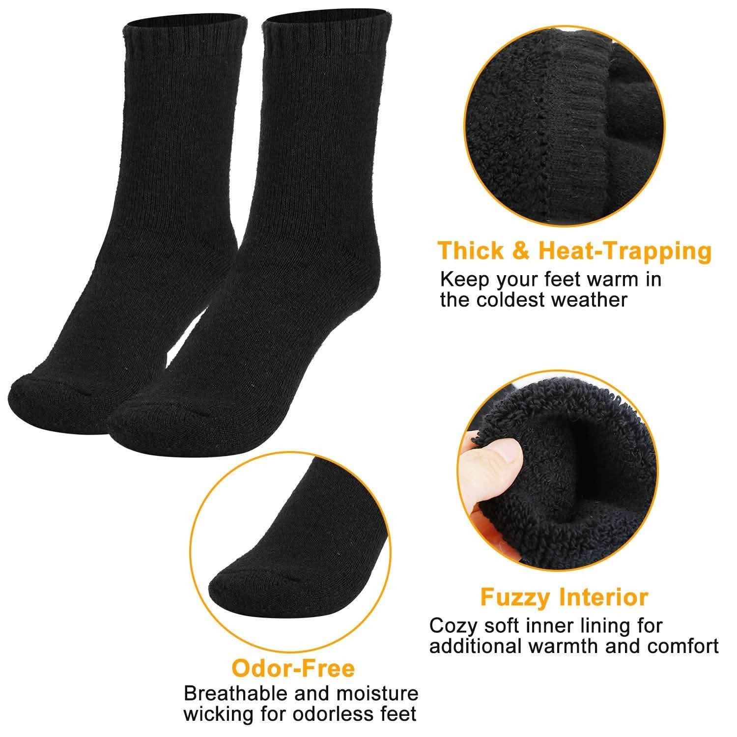 3-Pairs: Men Warm Wool Socks Men's Socks - Tophatter Daily Deals