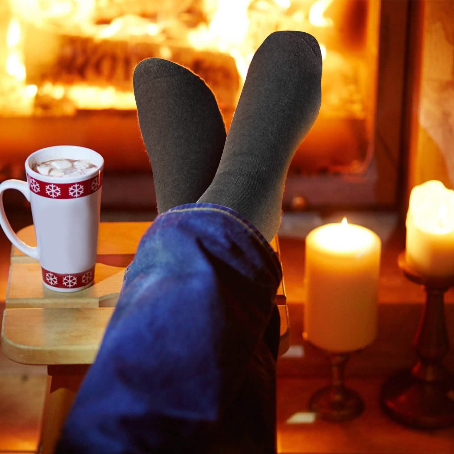 3-Pairs: Men Warm Wool Socks Men's Socks - Tophatter Daily Deals