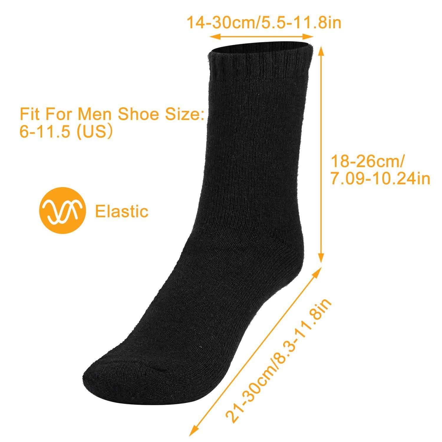 3-Pairs: Men Warm Wool Socks Men's Socks - Tophatter Daily Deals