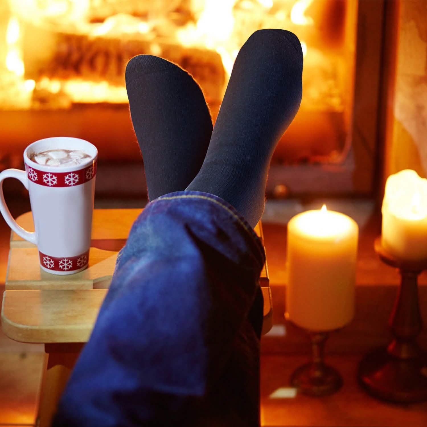 3-Pairs: Men Warm Wool Socks Men's Socks - Tophatter Daily Deals