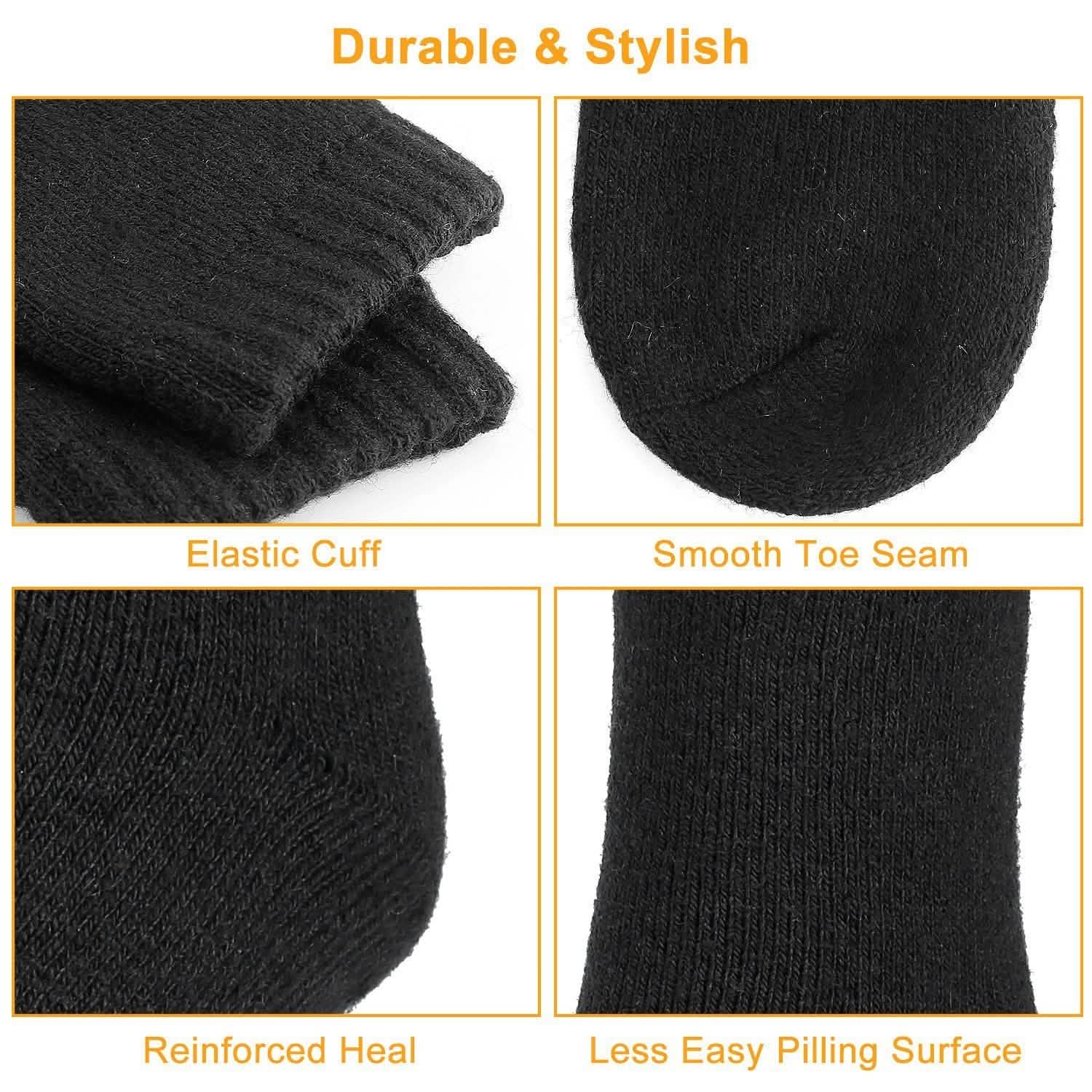 3-Pairs: Men Warm Wool Socks Men's Socks - Tophatter Daily Deals