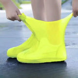 3-Pairs: Outdoor Latex Rain Boots Waterproof Shoe Cover Yellow Women's Socks & Hosiery - Tophatter Daily Deals