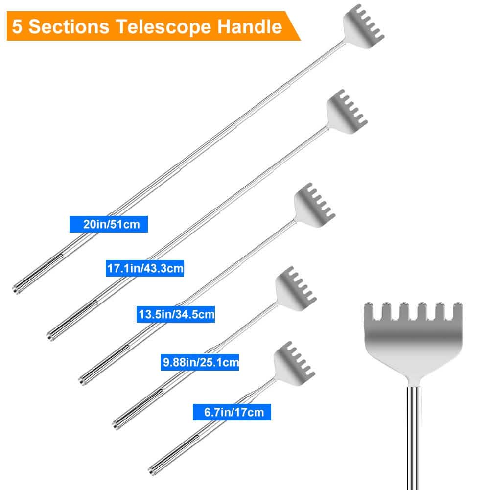 3-Piece: 20" Telescopic Back Scratcher Everything Else - Tophatter Daily Deals