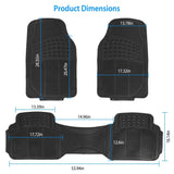 3-Piece: Automotive Floor Mats Set Automotive - Tophatter Daily Deals