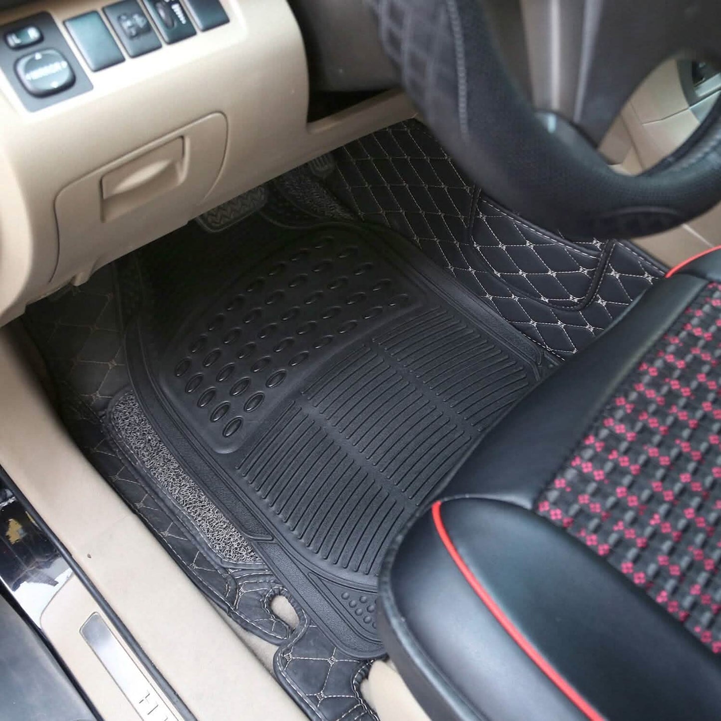 3-Piece: Automotive Floor Mats Set Automotive - Tophatter Daily Deals