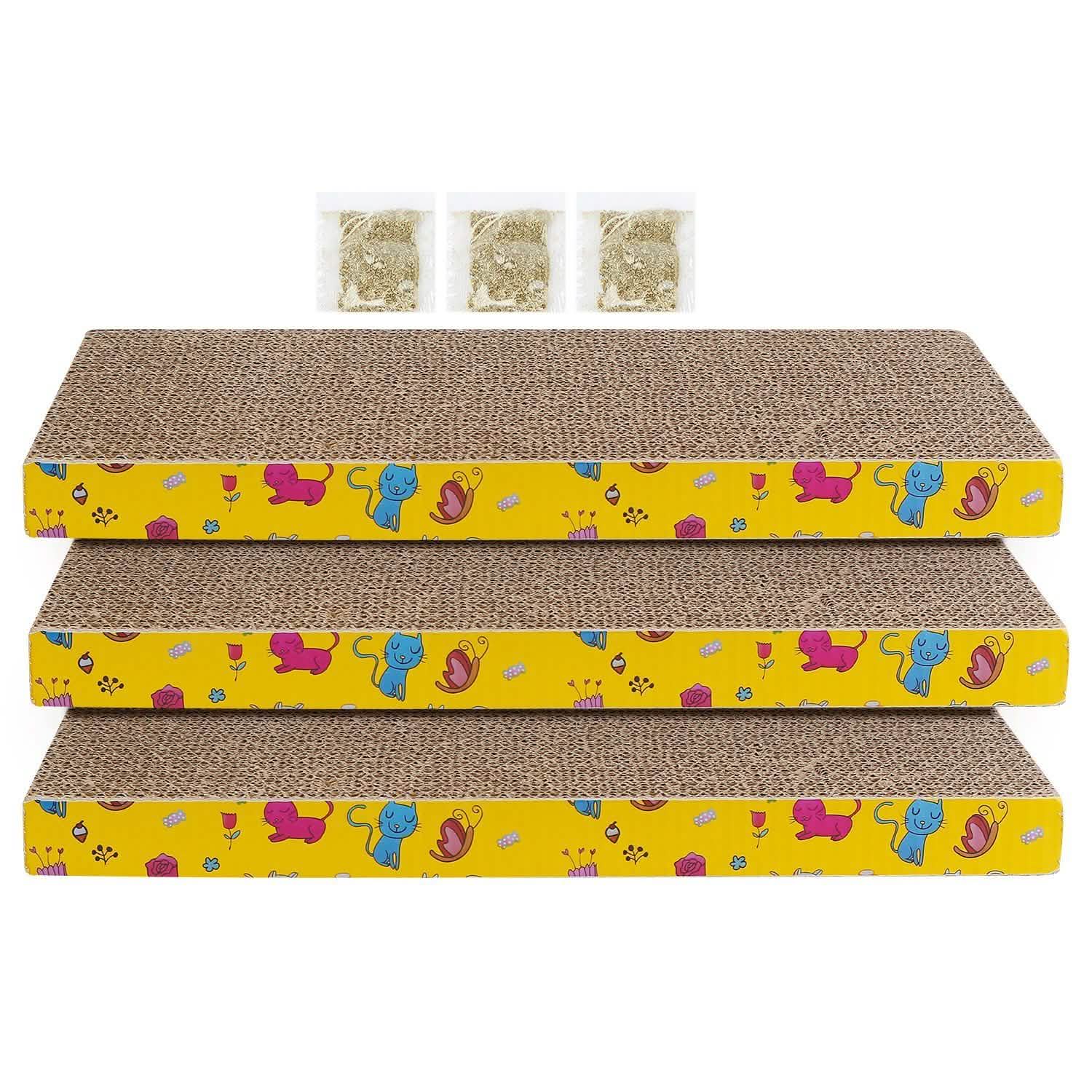 3-Piece: Cat Scratcher Pads Pet Supplies - Tophatter Daily Deals