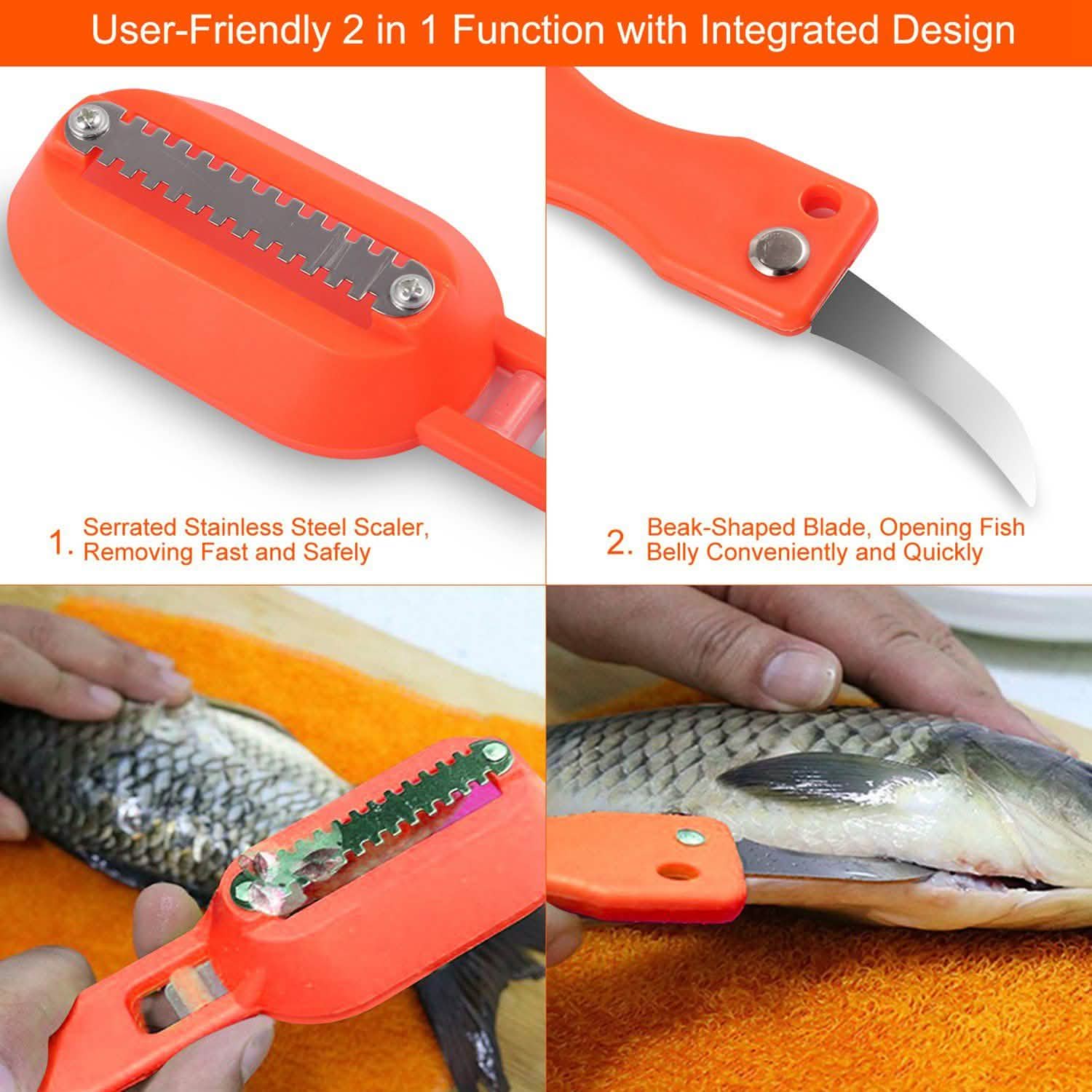 3-Piece: Fish Scale Remover Kitchen Tools & Gadgets - Tophatter Daily Deals