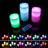 3-Piece: Flameless Votive Candles Indoor Lighting - Tophatter Daily Deals