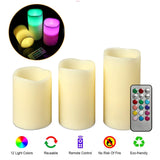 3-Piece: Flameless Votive Candles Indoor Lighting - Tophatter Daily Deals