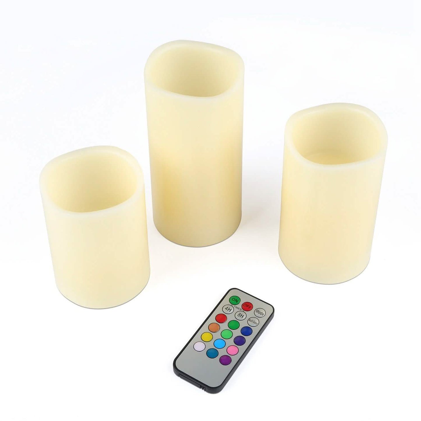 3-Piece: Flameless Votive Candles Indoor Lighting - Tophatter Daily Deals