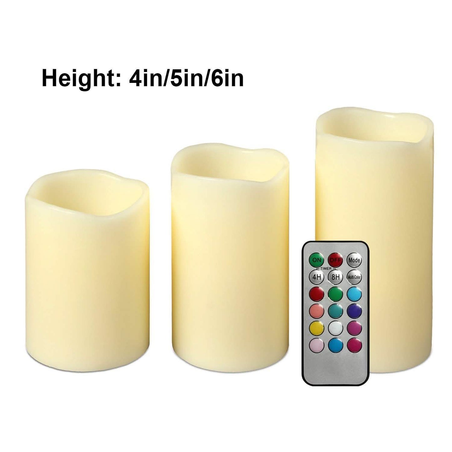 3-Piece: Flameless Votive Candles Indoor Lighting - Tophatter Daily Deals