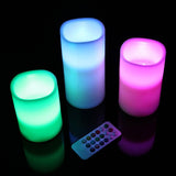 3-Piece: Flameless Votive Candles Indoor Lighting - Tophatter Daily Deals