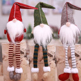 3 Piece: Handmade Sitting Long-Legged Christmas Elf Bottle Decoration Set Christmas Decorations - Tophatter Daily Deals
