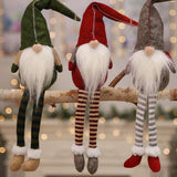 3 Piece: Handmade Sitting Long-Legged Christmas Elf Bottle Decoration Set Christmas Decorations - Tophatter Daily Deals