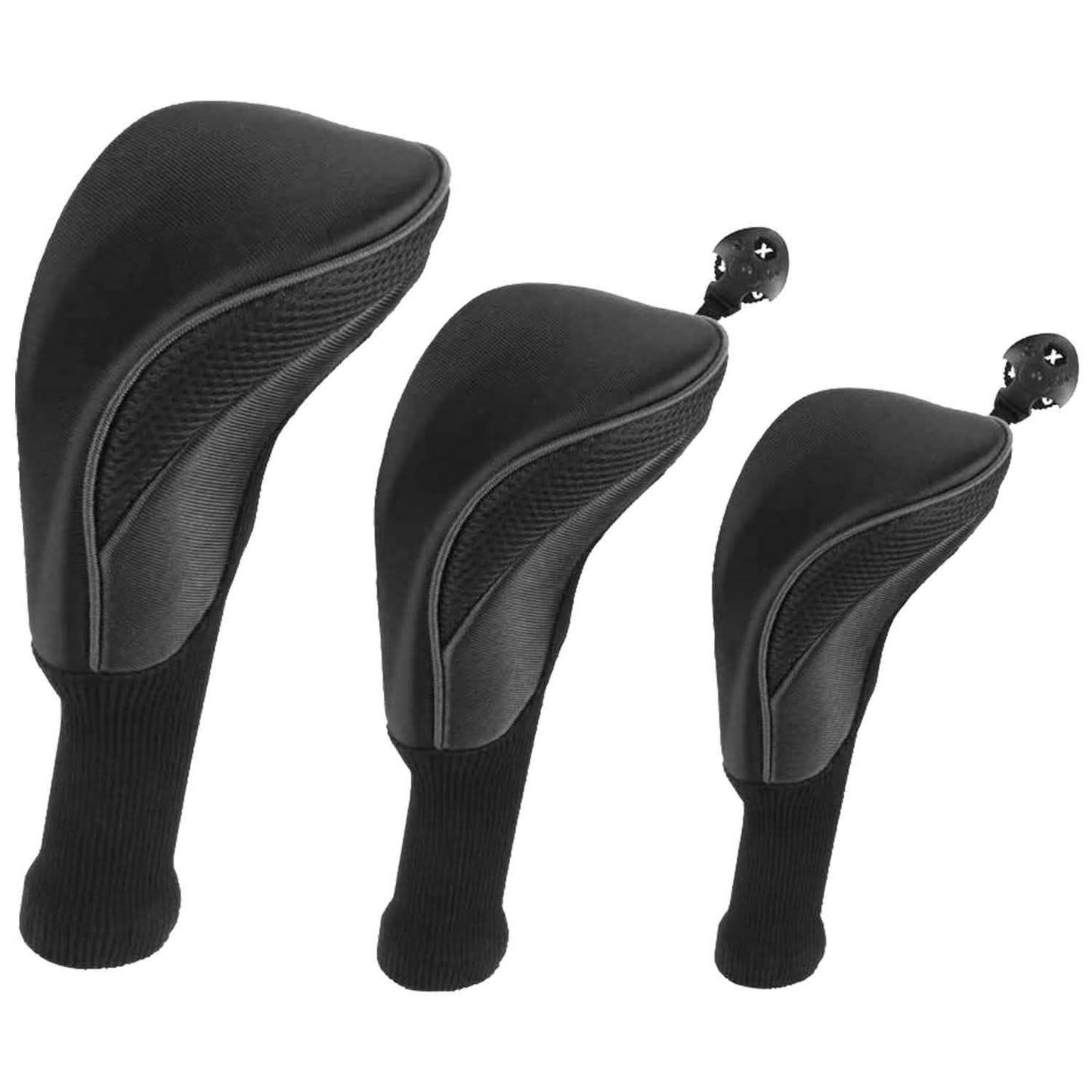 3-Piece: Long Neck Mesh Golf Club Head Cover Outdoor Recreation - Tophatter Daily Deals