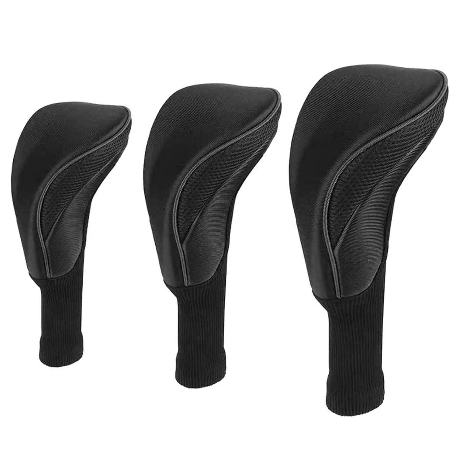 3-Piece: Long Neck Mesh Golf Club Head Cover Outdoor Recreation - Tophatter Daily Deals