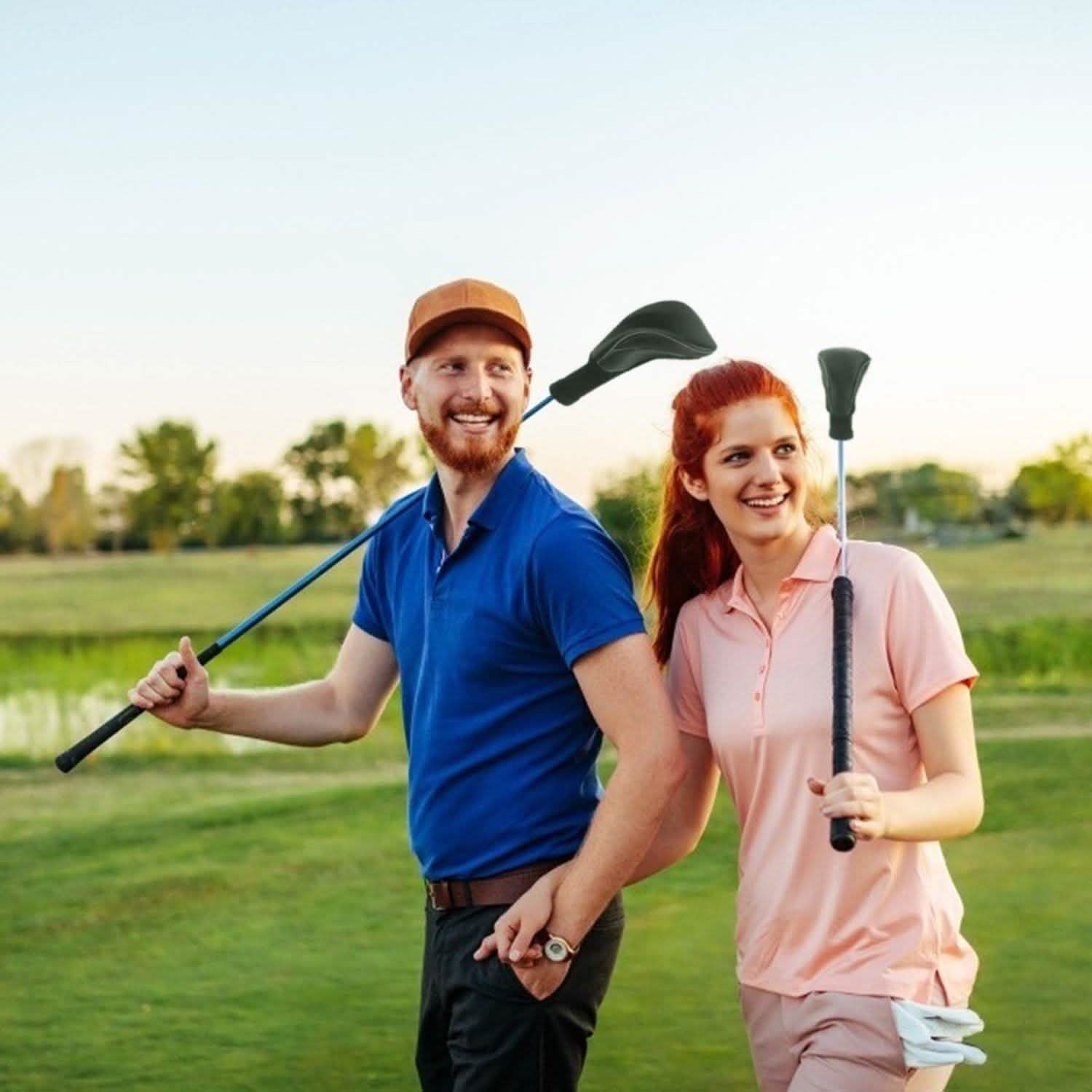 3-Piece: Long Neck Mesh Golf Club Head Cover Outdoor Recreation - Tophatter Daily Deals