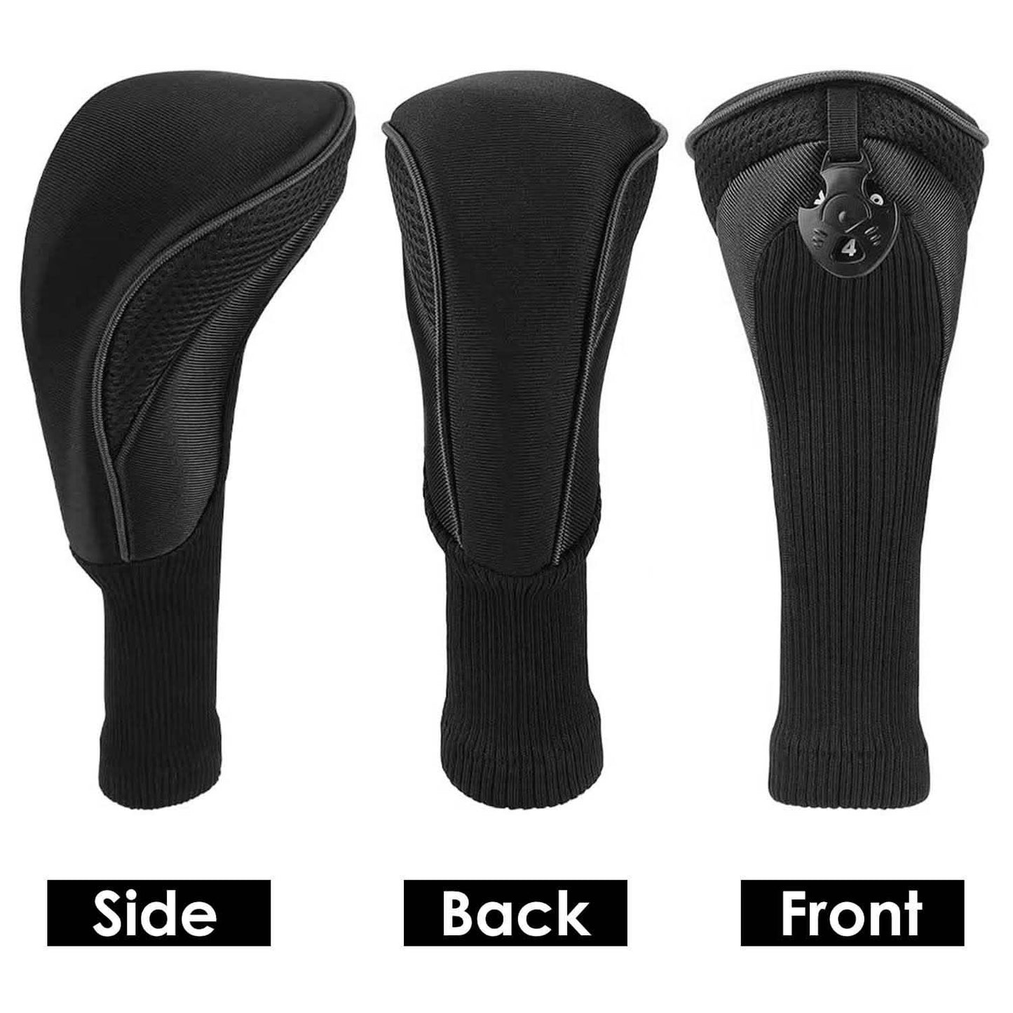 3-Piece: Long Neck Mesh Golf Club Head Cover Outdoor Recreation - Tophatter Daily Deals