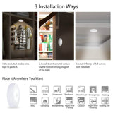 3-Piece: Motion Sensor Stick-on Cordless Night LED Lamp Indoor Lighting - Tophatter Daily Deals