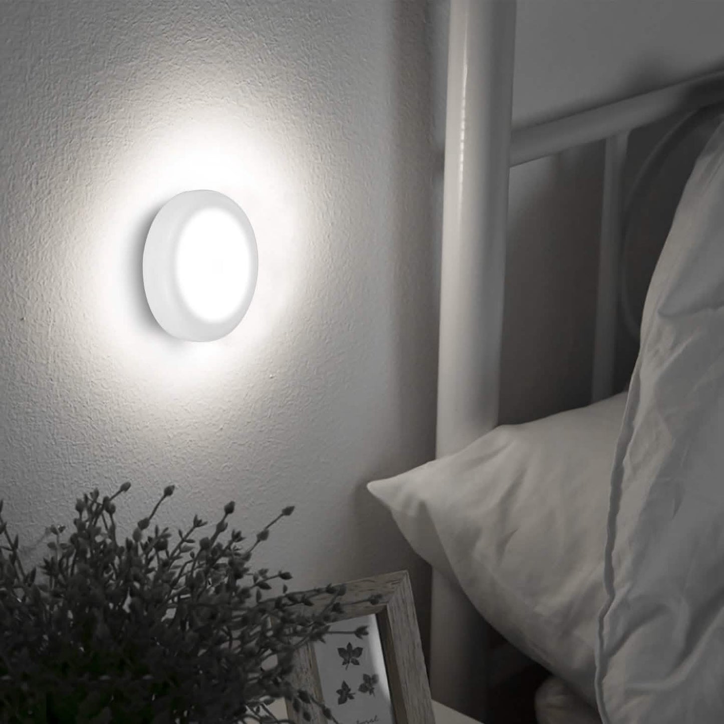 3-Piece: Motion Sensor Stick-on Cordless Night LED Lamp Indoor Lighting - Tophatter Daily Deals
