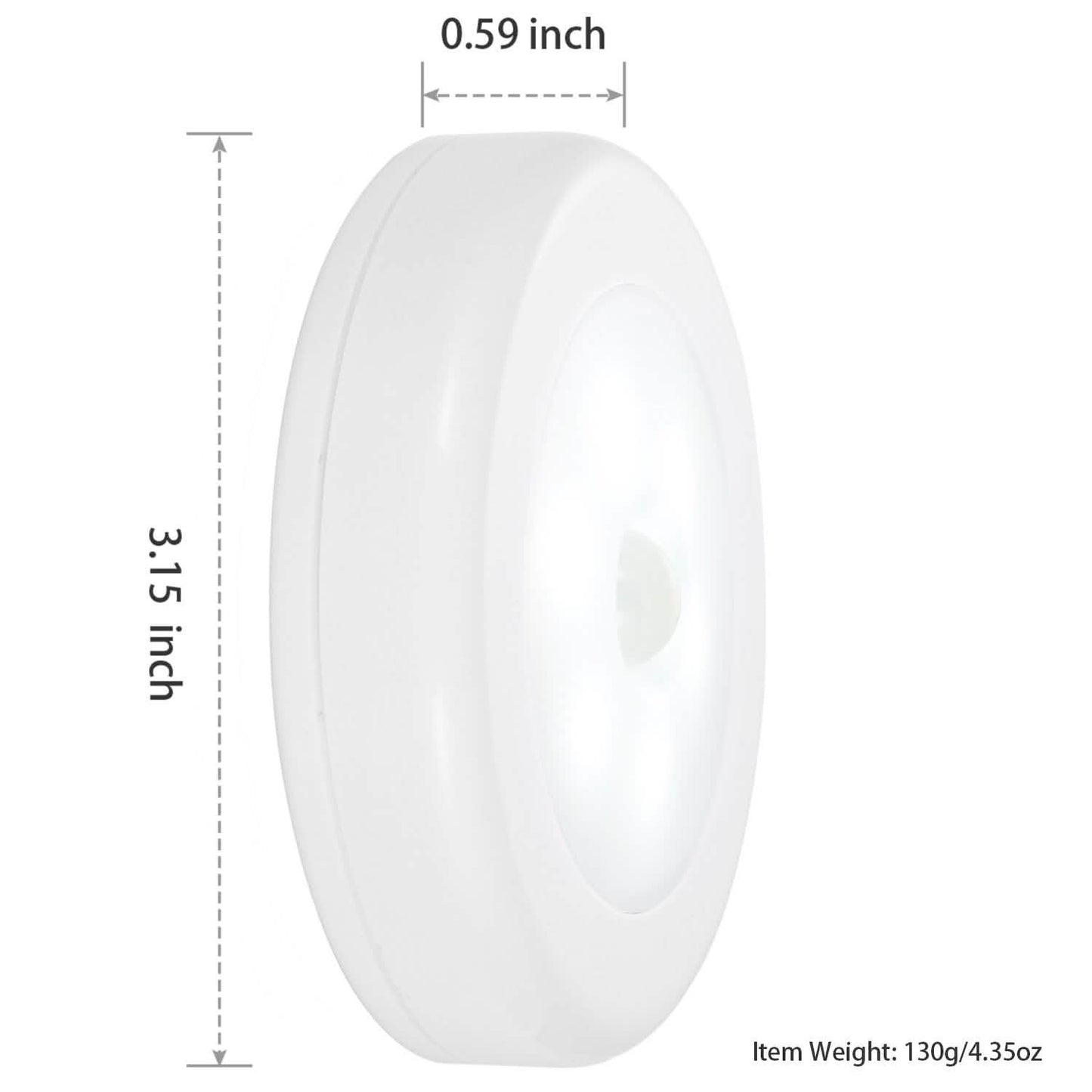 3-Piece: Motion Sensor Stick-on Cordless Night LED Lamp Indoor Lighting - Tophatter Daily Deals