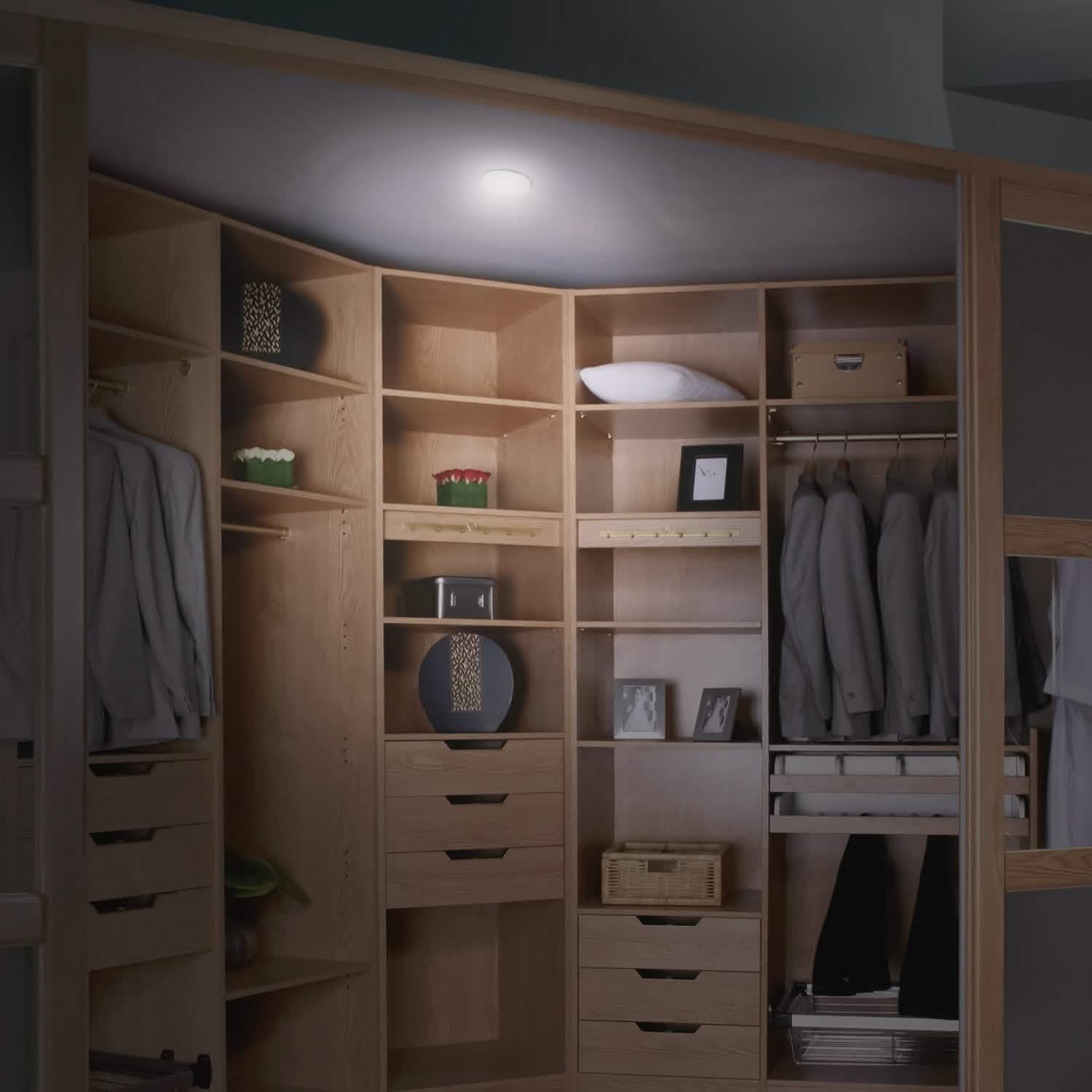 3-Piece: Motion Sensor Stick-on Cordless Night LED Lamp Indoor Lighting - Tophatter Daily Deals