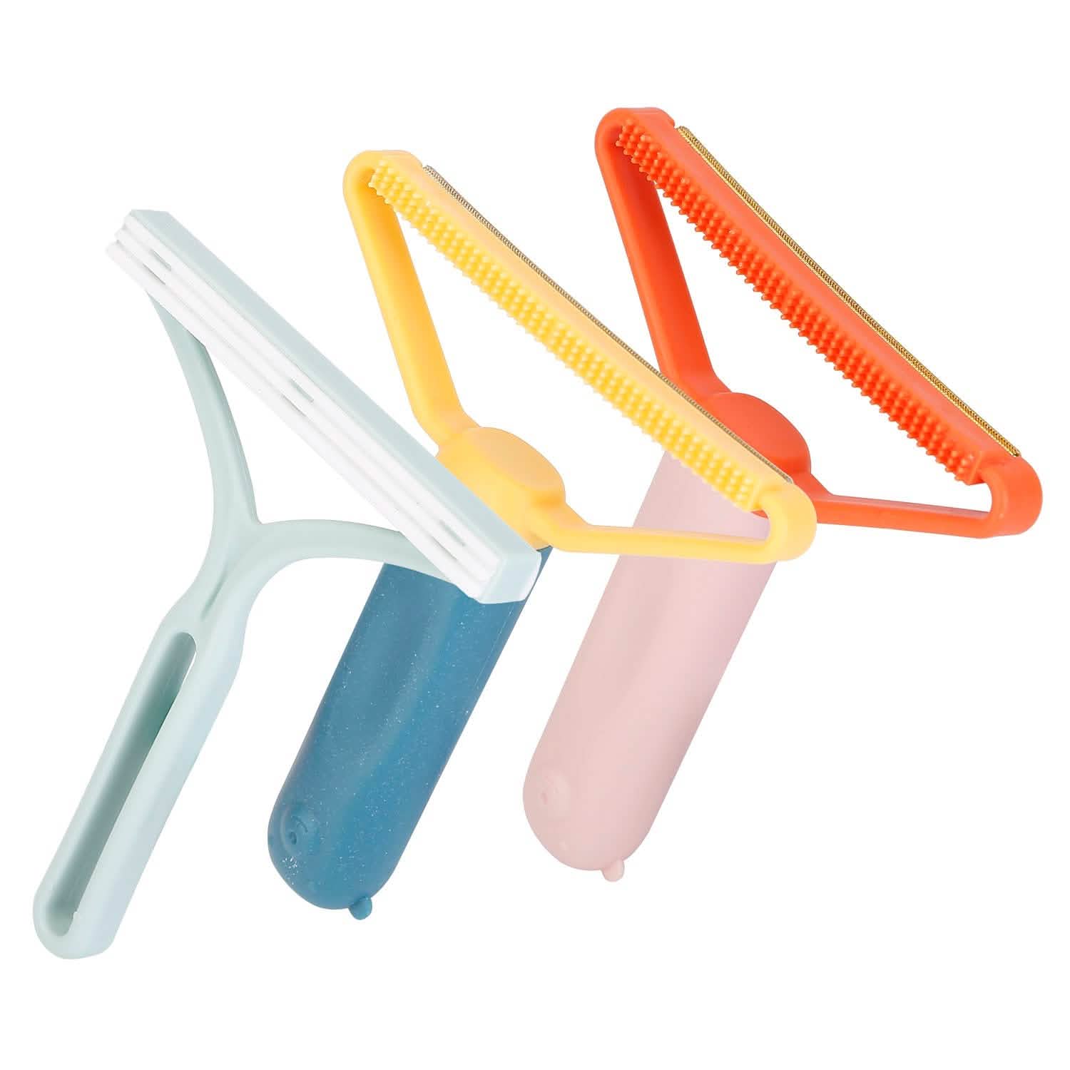 3-Piece: Portable Reusable Double Side Lint Remover Household Appliances - Tophatter Daily Deals