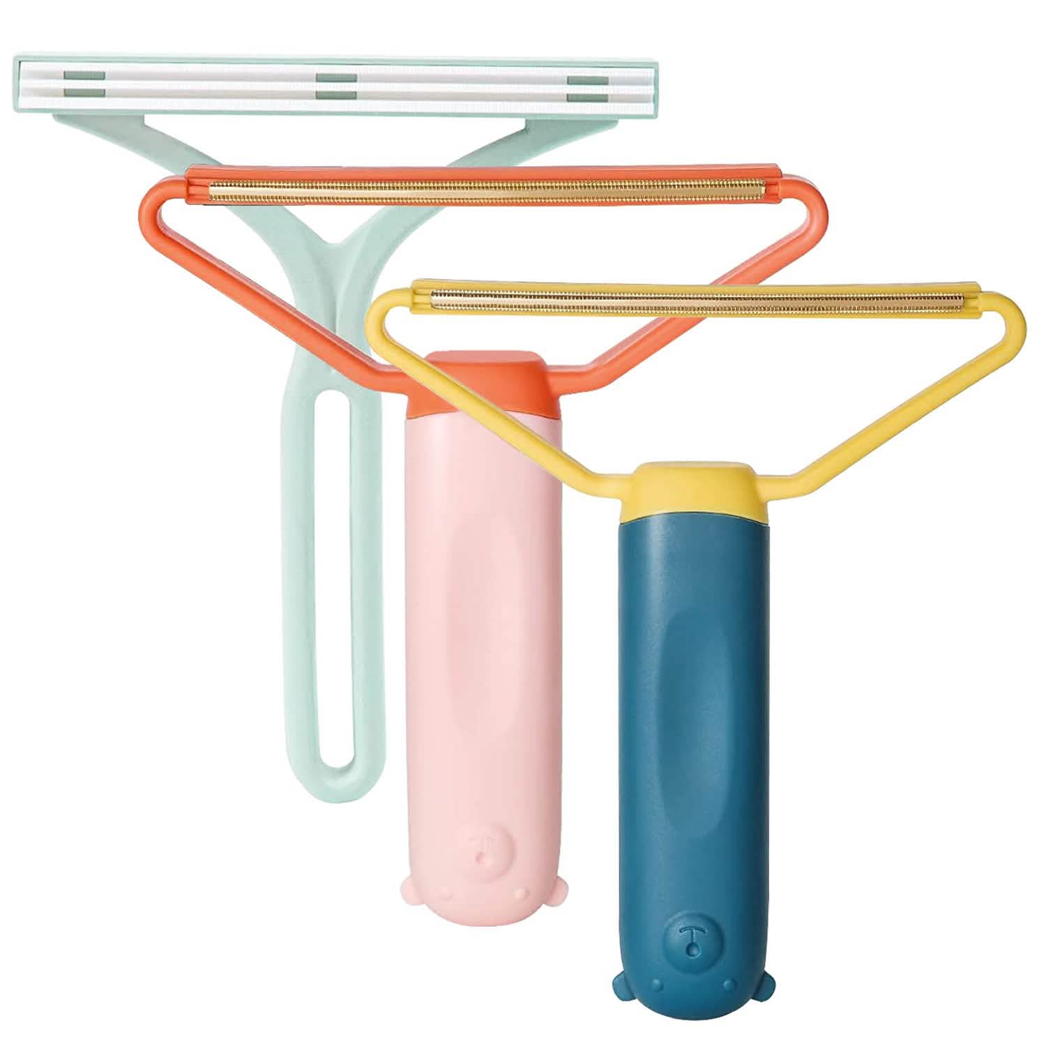 3-Piece: Portable Reusable Double Side Lint Remover Household Appliances - Tophatter Daily Deals