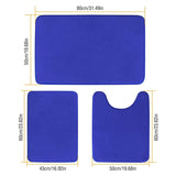 3-Piece Set: Bathroom Rug Set Plush Velvet Bath Carpet Bath - Tophatter Daily Deals
