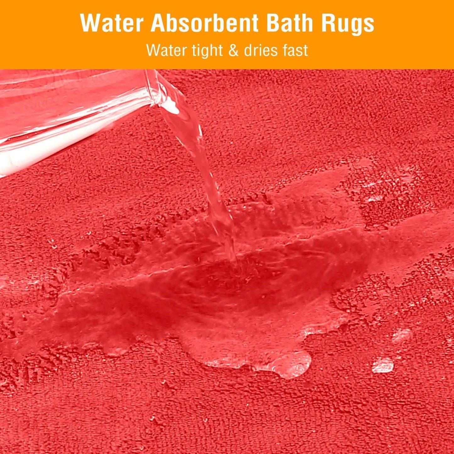 3-Piece Set: Bathroom Rug Set Plush Velvet Bath Carpet Bath - Tophatter Daily Deals