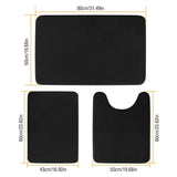 3-Piece Set: Bathroom Rug Set Plush Velvet Bath Carpet Bath - Tophatter Daily Deals