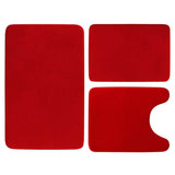 3-Piece Set: Bathroom Rug Set Plush Velvet Bath Carpet Bath - Tophatter Daily Deals