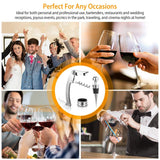 3-Piece Set: Corkscrew Bottle Opener Set Wine & Dining - Tophatter Daily Deals
