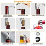 3-Piece Set: Corkscrew Bottle Opener Set Wine & Dining - Tophatter Daily Deals