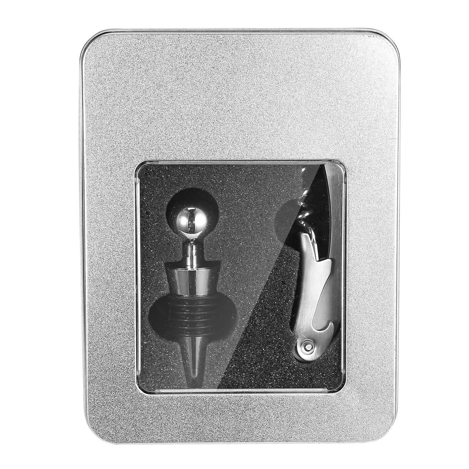 3-Piece Set: Corkscrew Bottle Opener Set Wine & Dining - Tophatter Daily Deals