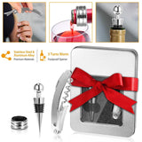 3-Piece Set: Corkscrew Bottle Opener Set Wine & Dining - Tophatter Daily Deals