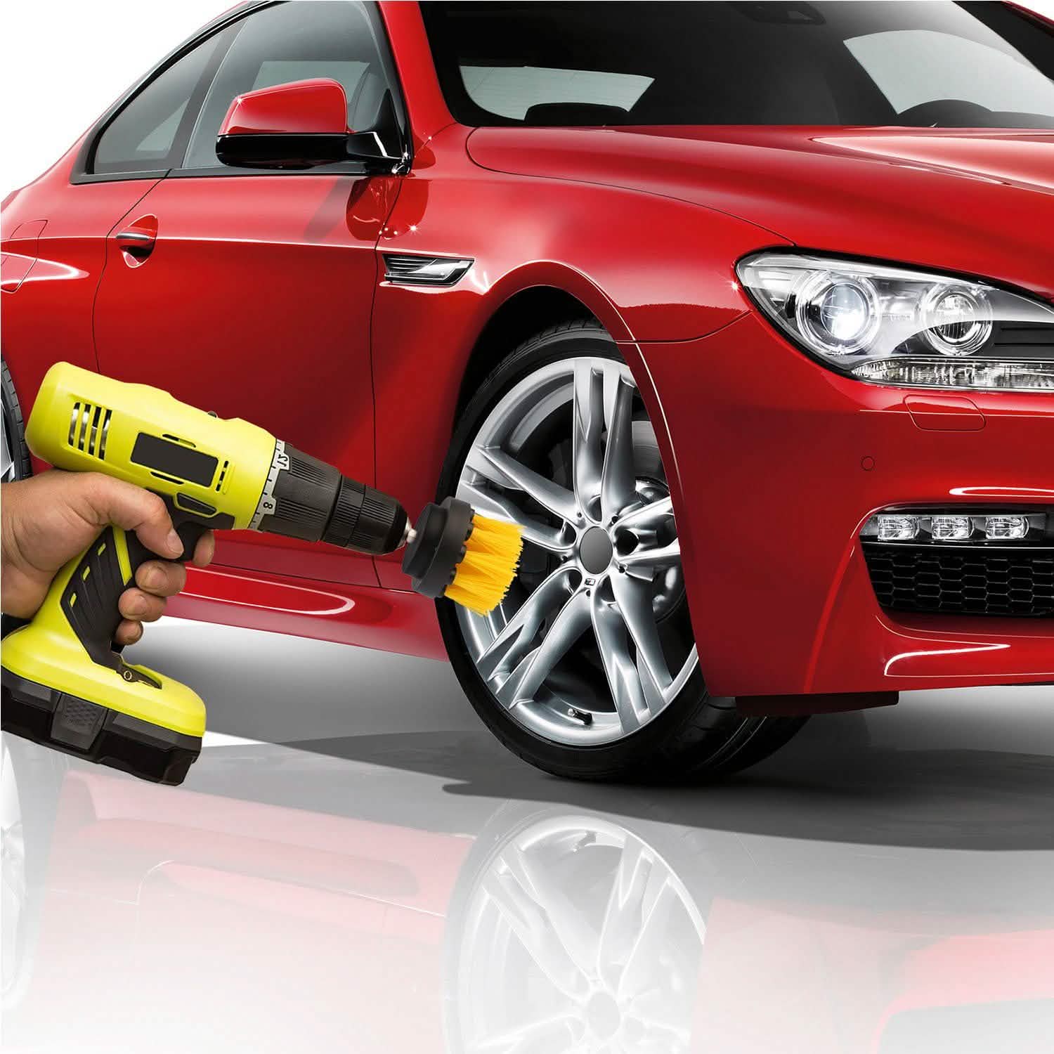 3-Piece Set: Drill Brush Power Scrubber Home Improvement - Tophatter Daily Deals